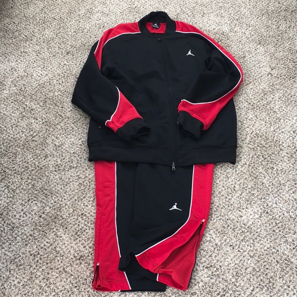 Black n Red Jordan jump suite